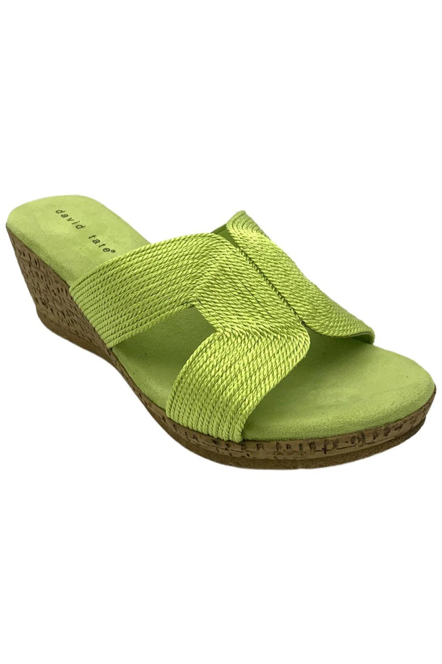 David Tate Women's Vibe Wedge Sandal Citrus - Wide